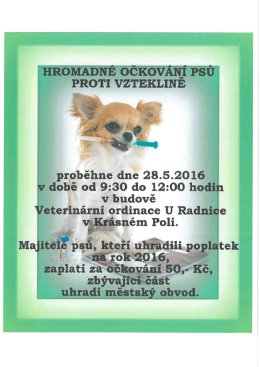 veterinární ordinace u radnice