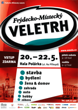 Page 1 f. Frydecko-místecký veletrh www.omnis.cz vsTUP || 20. = 22