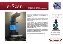 i2S e-Scan Open System datasheet