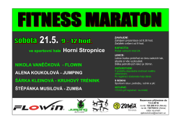 fitness maraton - Obec Horní Stropnice