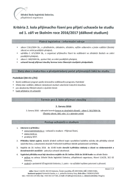 3 roky, dálkové nástavbové studium, maturita