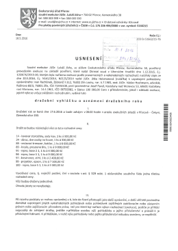 dražební vyhláška - Kostelany nad Moravou