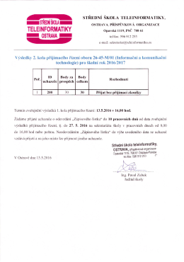 IKT - Střední škola teleinformatiky