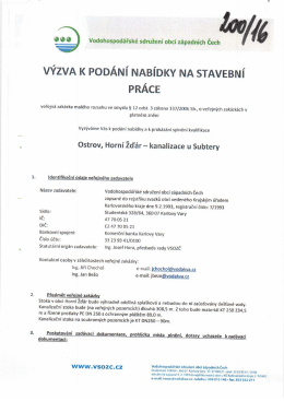 200/16 - Výzva k podání nabídky na stavební práce