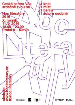 pozvánka - Noc literatury
