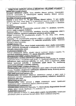 Okruhy ke zkoušce oblast TV