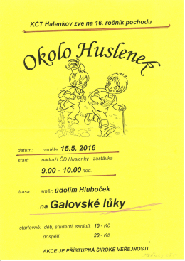 Pozvánka na pochod Okolo_Huslenek_2016