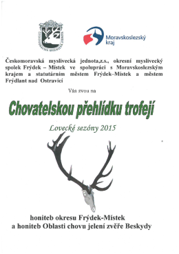chovatelská přehlídka trofejí pro oblast chovu