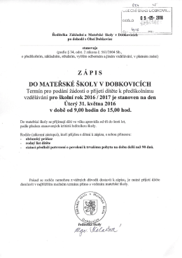 Page 1 JEĻCINU AL LOBKOVIC- Ředitelka Základní a Mateřské