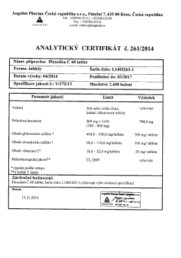 Page 1 Angelini Pharma Česká republika s.r.o., Páteřní 7, 63500