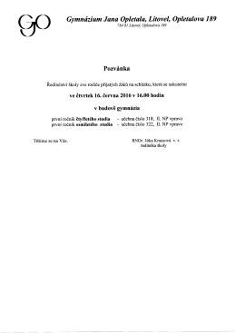 zde - Gymnázium Jana Opletala Litovel