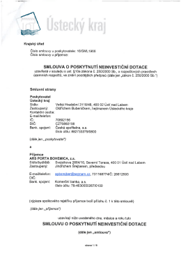 62022- Dotace_16_SML1966 ARS PORTA BOHEMICA