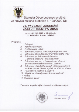 Program ZO 23.5.2016