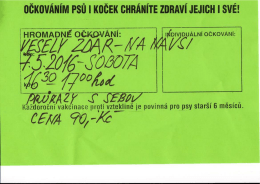 Očkov&aacute;n&iacute; psů a koček