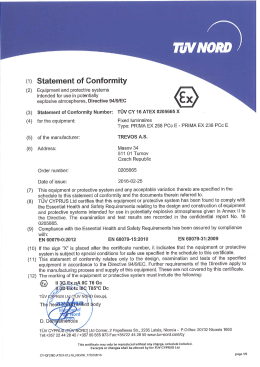 ATEX PRIMA – certifikát (PDF / 0,46kB)