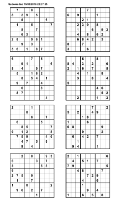 Sudoku dne 10/05/2016 12:10:31