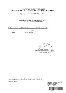 Dokument - Statut&aacute;rn&iacute; město Liberec