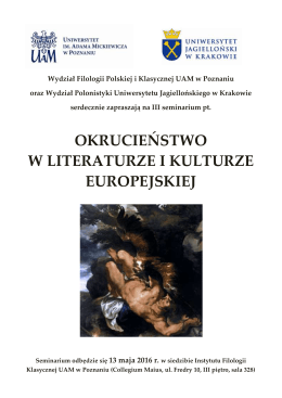 Wydział Filologii Polskiej i Klasycznej UAM w Poznaniu oraz