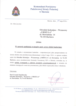 Page 1 Komendant Powiatowy Państwowej Straży Pożarnej w