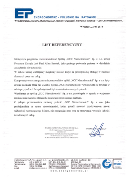 Page 1 ENERGOMONTAŽ - POŁUDNIE SA KATOWICE