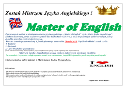 Zostań Mistrzem Języka Angielskiego !