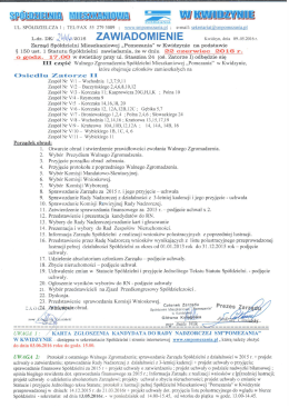 Zawiadomienie cz. I