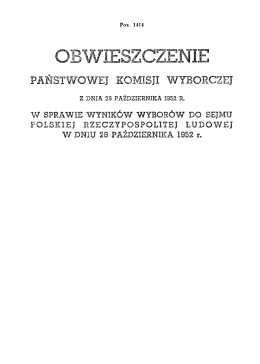 Page 1 Poz. 1414 RCZEJ PAŃSTwowEJ KOMISJI wYBo Z DNIA 28