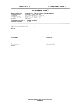 Załącznik nr 9 - Przedmiar robót - Urząd Statystyczny w Olsztynie
