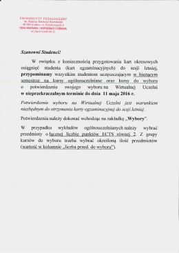 Page 1 UNIWERSYTET PEDAGOGICZNY im. Komisji Edukacji