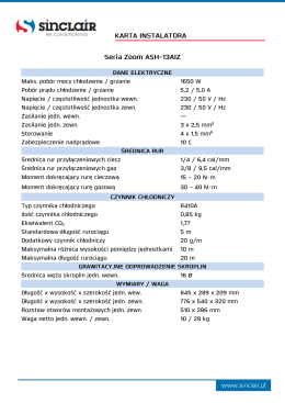 &middot; &middot; (S) sincLaiR AIR CONDITION|NG KARTA INSTALATORA Seria