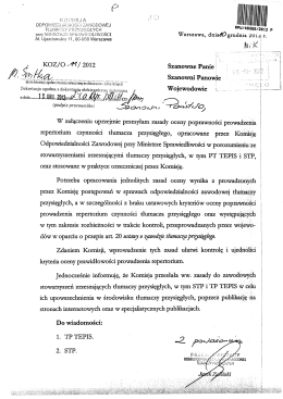 Zasady oceny poprawności prowadzenia repertorium czynności