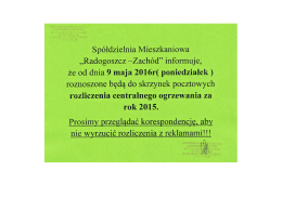 Page 1 Sp&oacute;łdzielnia Mieszkaniowa &bdquo;Radogoszcz &ndash;Zach&oacute;d
