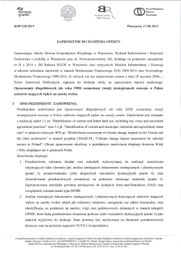 (do roku 2050) scenariuszy (wizji) - Wydział Budownictwa i Inżynierii