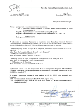 zobacz - Spółka Restrukturyzacji Kopalń S.A.