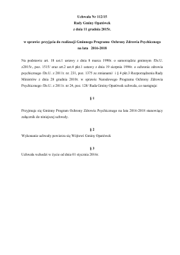 Pobierz (format PDF) - Biuletyn Informacji Publicznej Gminy Opatówek