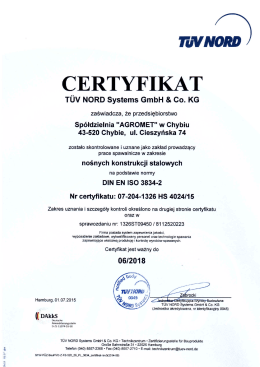 EN ISO 3834-2 - Agromet