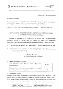 Olsztyn, dnia 7 sierpnia 2015 roku