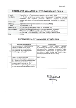 Odpowiedzi na zapytania 6.11.2015 - Małopolski Zarząd Melioracji i
