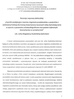 J. Dudzińska-Gehrmann – Recenzja pracy doktorskiej