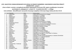 Lista zakwalifikowanych na szkolenie w Elblągu