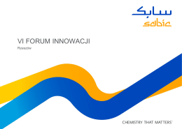 SABIC IN THE UK - Forum Innowacji