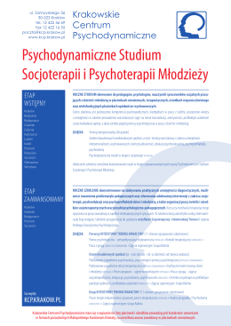 KCP - plakat - Studium - Rzeszowskie Centrum Psychoterapii