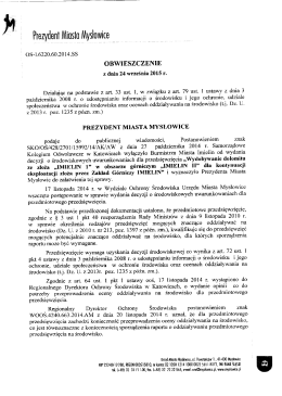 Treść obwieszczenia