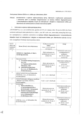 Bełchatów, dn. 17.02.2015 r. Znak sprawy: Budowa - eko