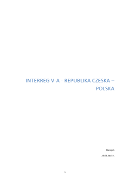 interreg va - republika czeska – polska