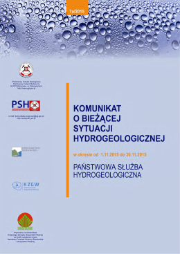 Komunikat 7a_2015 - Państwowa Służba Hydrogeologiczna