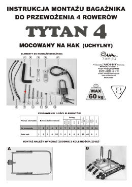 instrukcja 4 rowery Tytan 4