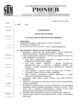 Audyt finansowy Spółdzielni
