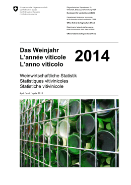 Das Weinjahr L`année viticole L`anno viticolo