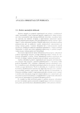 2 ANALIZA oDKszTAŁCEŃ PoDŁoZA